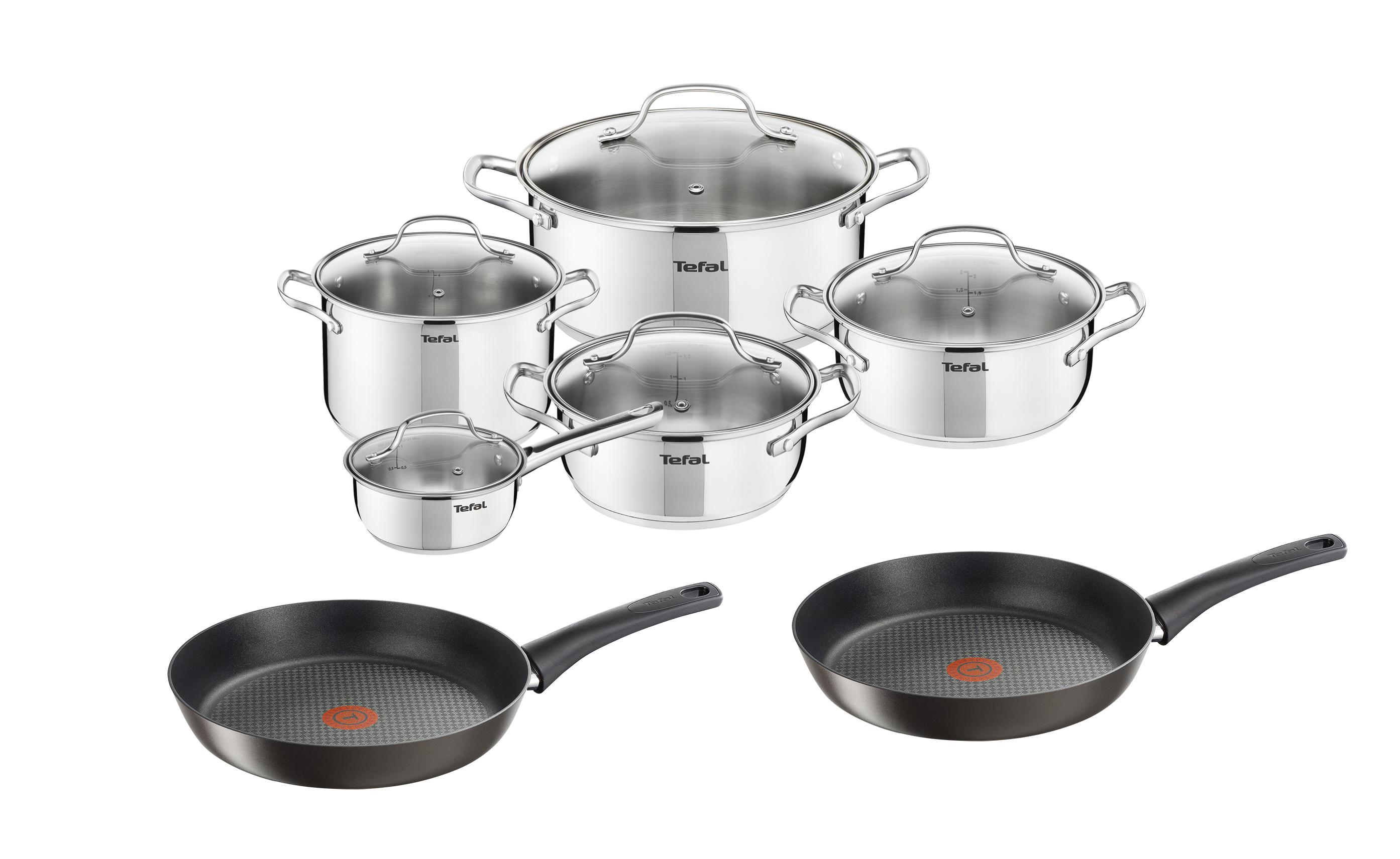Tefal Zestaw Uno (garnki 10 el. + 2 patelnie)
