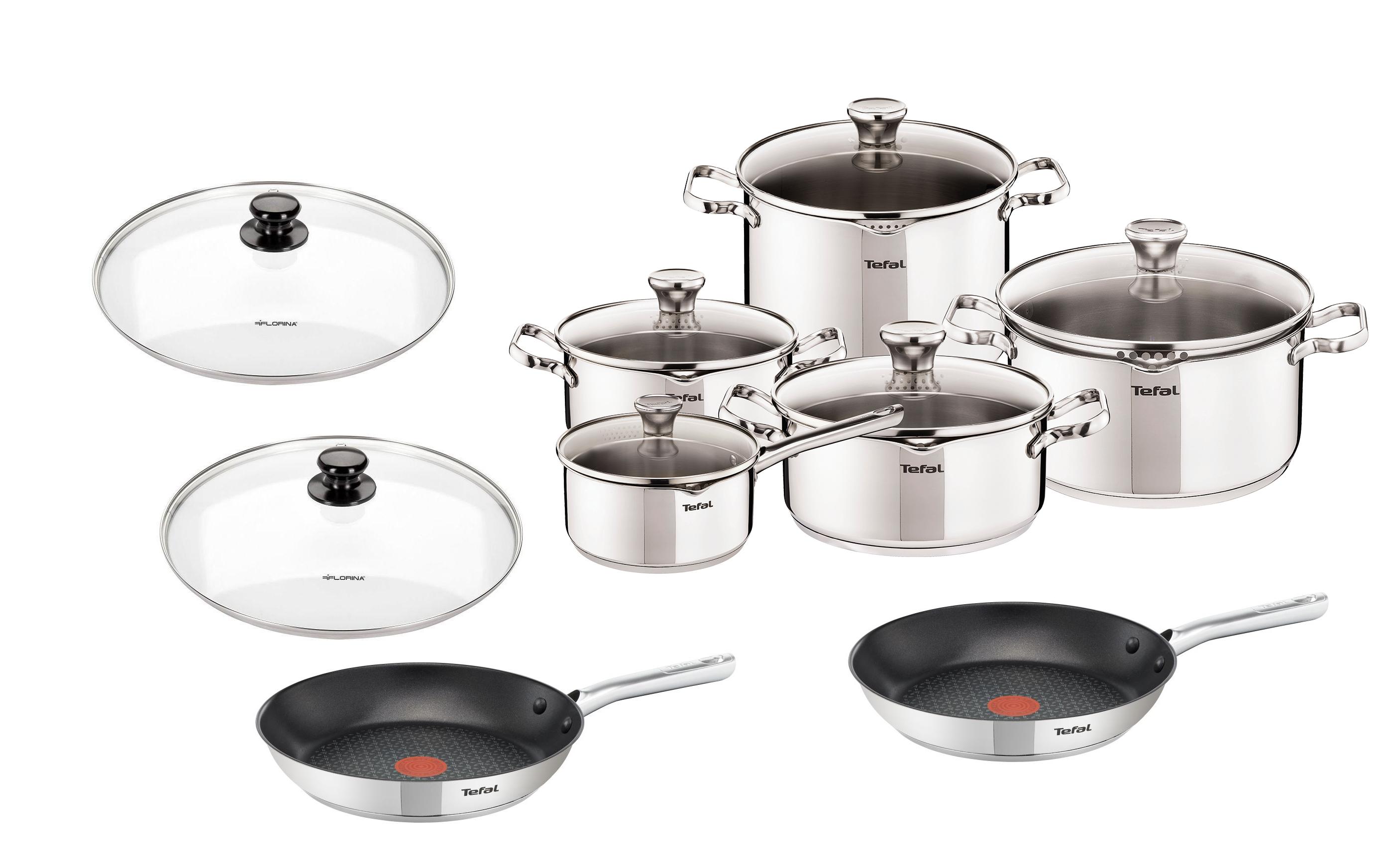 Tefal Zestaw Duetto (garnki 10 el. + 2 patelnie + 2 pokrywki)