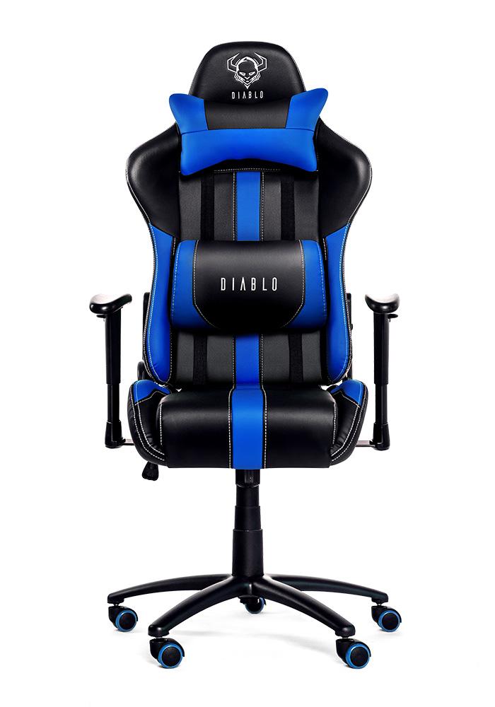 Fotel Diablo Chairs X-Player (czarno-niebieski)