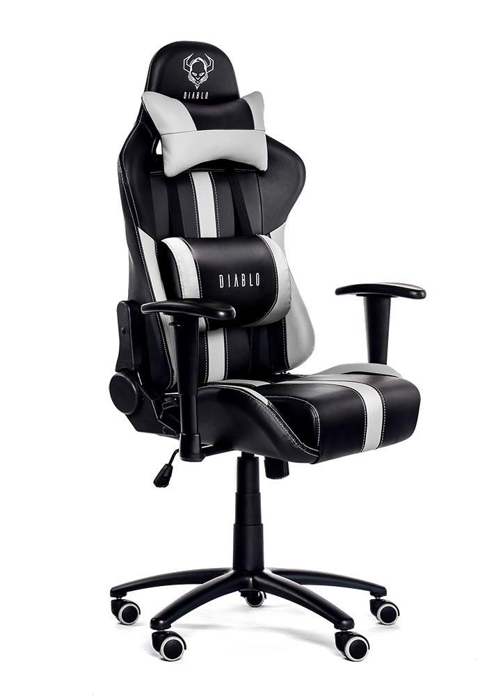 Fotel Diablo Chairs X-Player (czarno-biały)