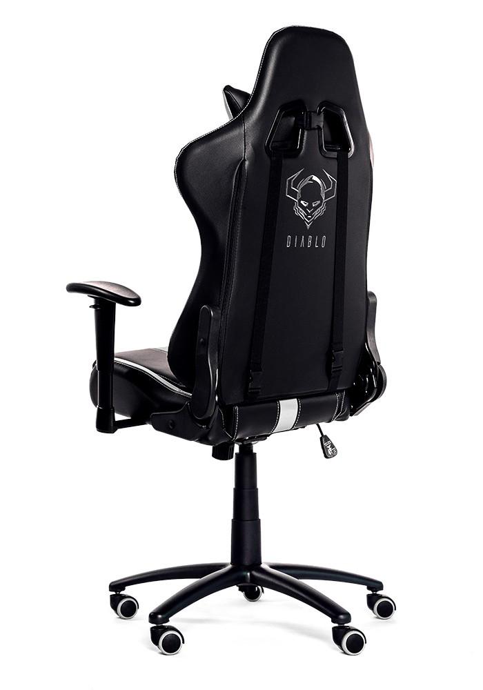 Fotel Diablo Chairs X-Player (czarno-biały)
