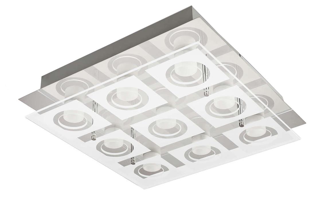 Philips Polygon ceiling lamp chrome 9x5W SELV 39517/11/P1