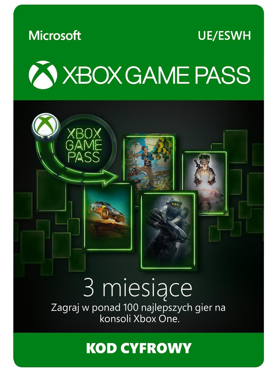 Subskrypcja Xbox Game Pass (3 m-ce) [kod aktywacyjny]
