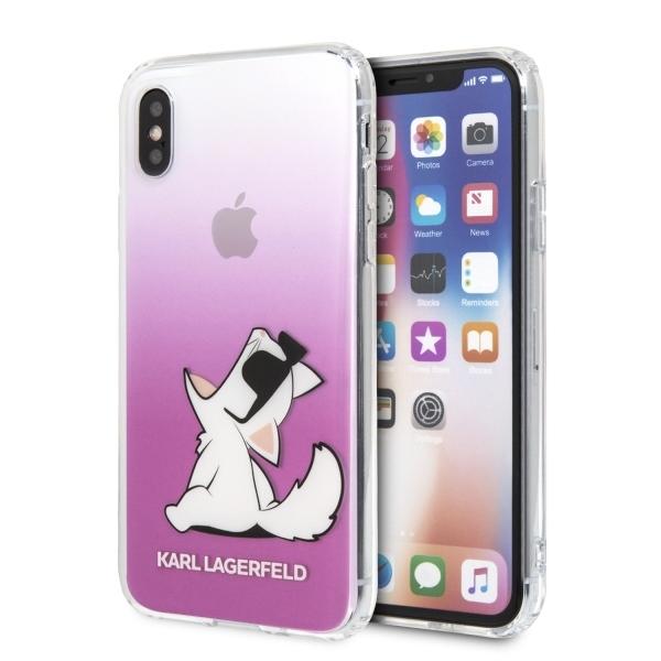 Etui Karl Lagerfeld KLHCPXCFNRCPI do iPhone X/Xs (różowy)