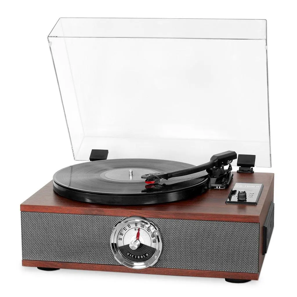 Gramofon Victrola VTA-60-ES Manualny Napęd paskowy Bluetooth Brązowy