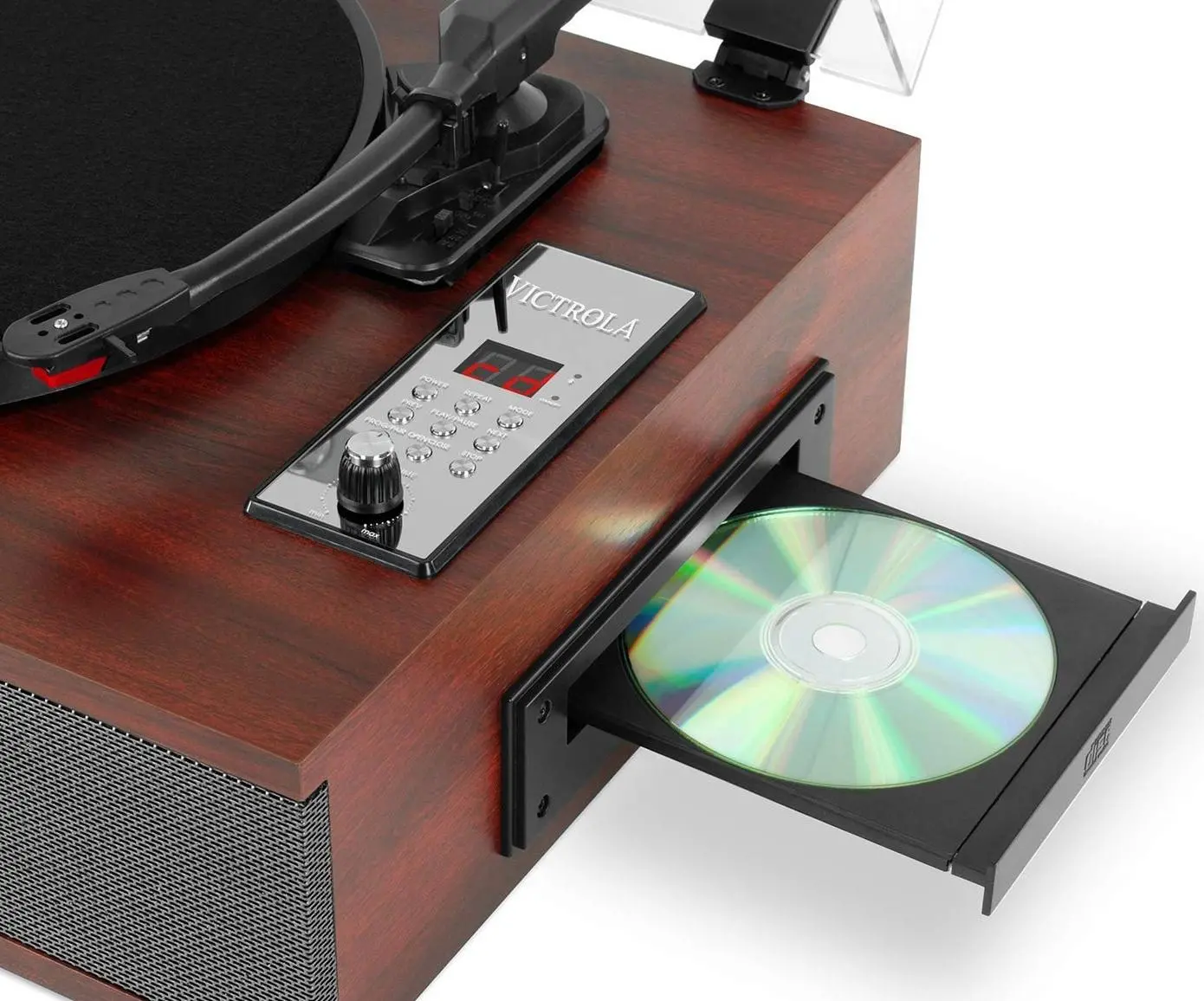 Gramofon Victrola VTA-60-ES Manualny Napęd paskowy Bluetooth Brązowy