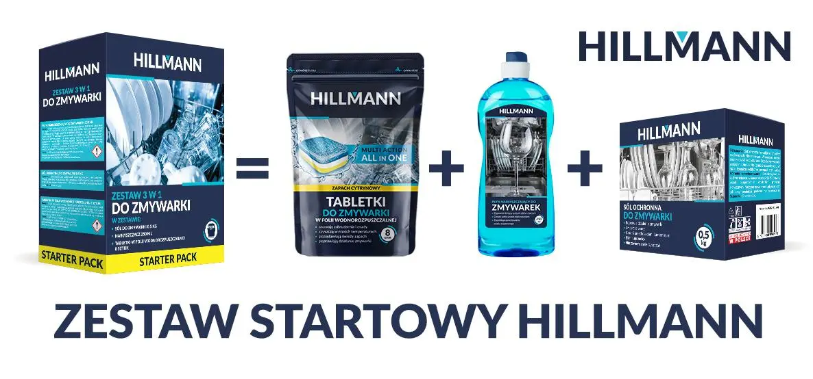 Zestaw startowy do zmywarki HILLMANN AGDZM10 3w1