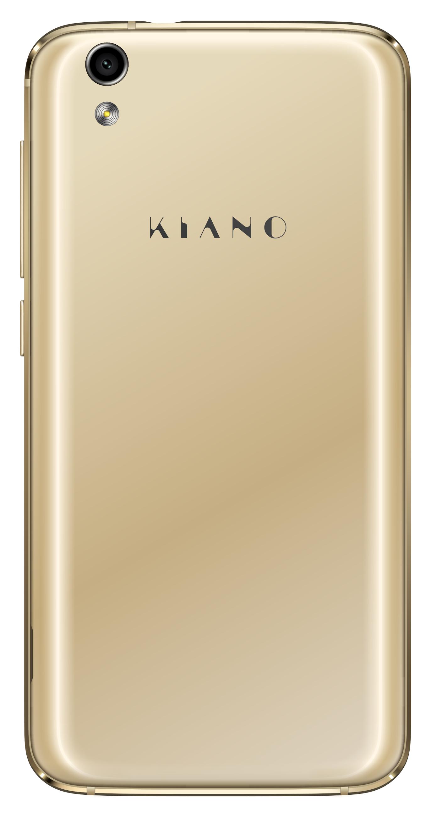 Smartfon Kiano Elegance 5.1 (złoty) + szkło hartowane