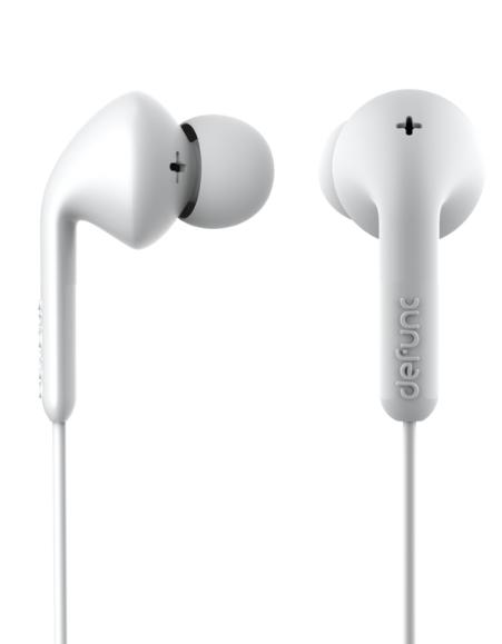 Słuchawki przewodowe DeFunc Earbud Basic Music (biały)