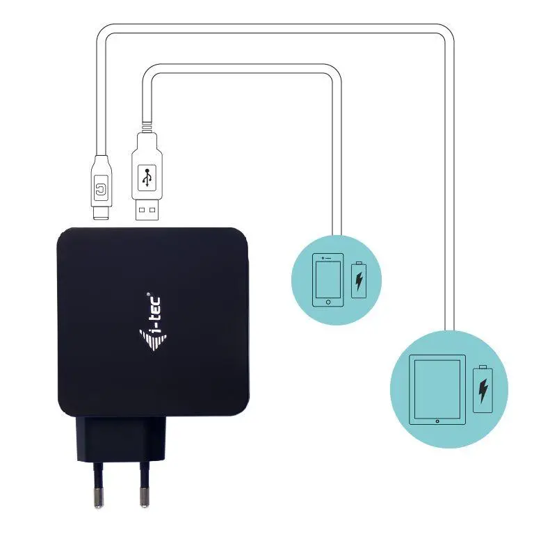 Zasilacz do laptopa i-Tec CHARGER-CPLUS 60W