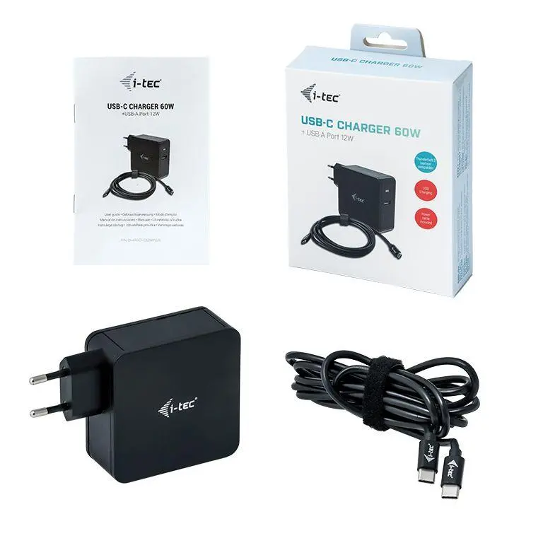 Zasilacz do laptopa i-Tec CHARGER-CPLUS 60W