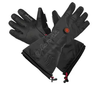 Ogrzewane rękawice skórzane GLOVII GS9M M Czarny