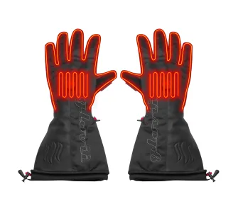 Ogrzewane rękawice skórzane GLOVII GS9M M Czarny