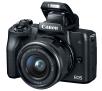 Canon EOS M50 + 15-45mm + 55-200mm (czarny) + torba