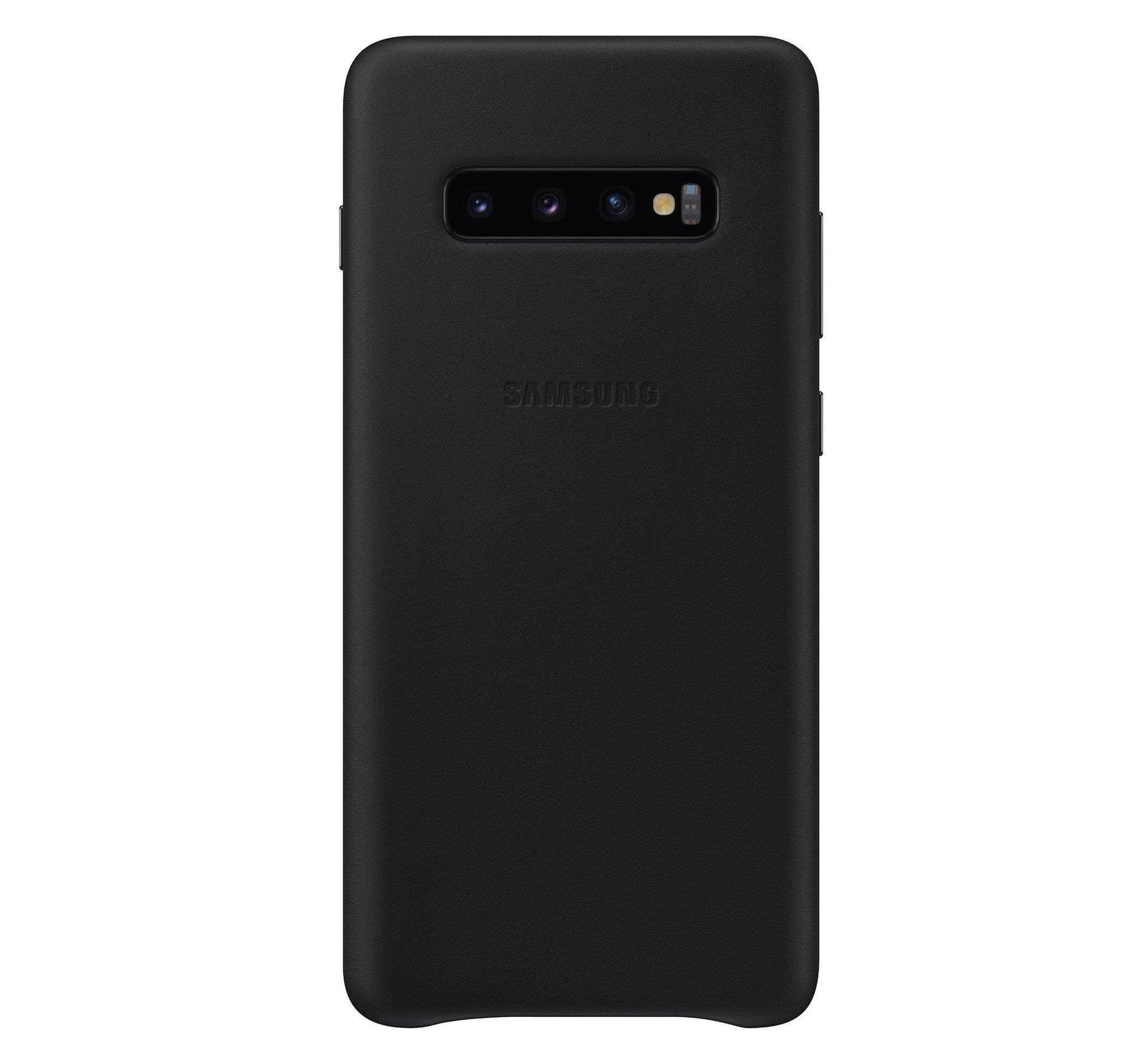 Etui Samsung Leather Cover do Galaxy S10+(czarny)