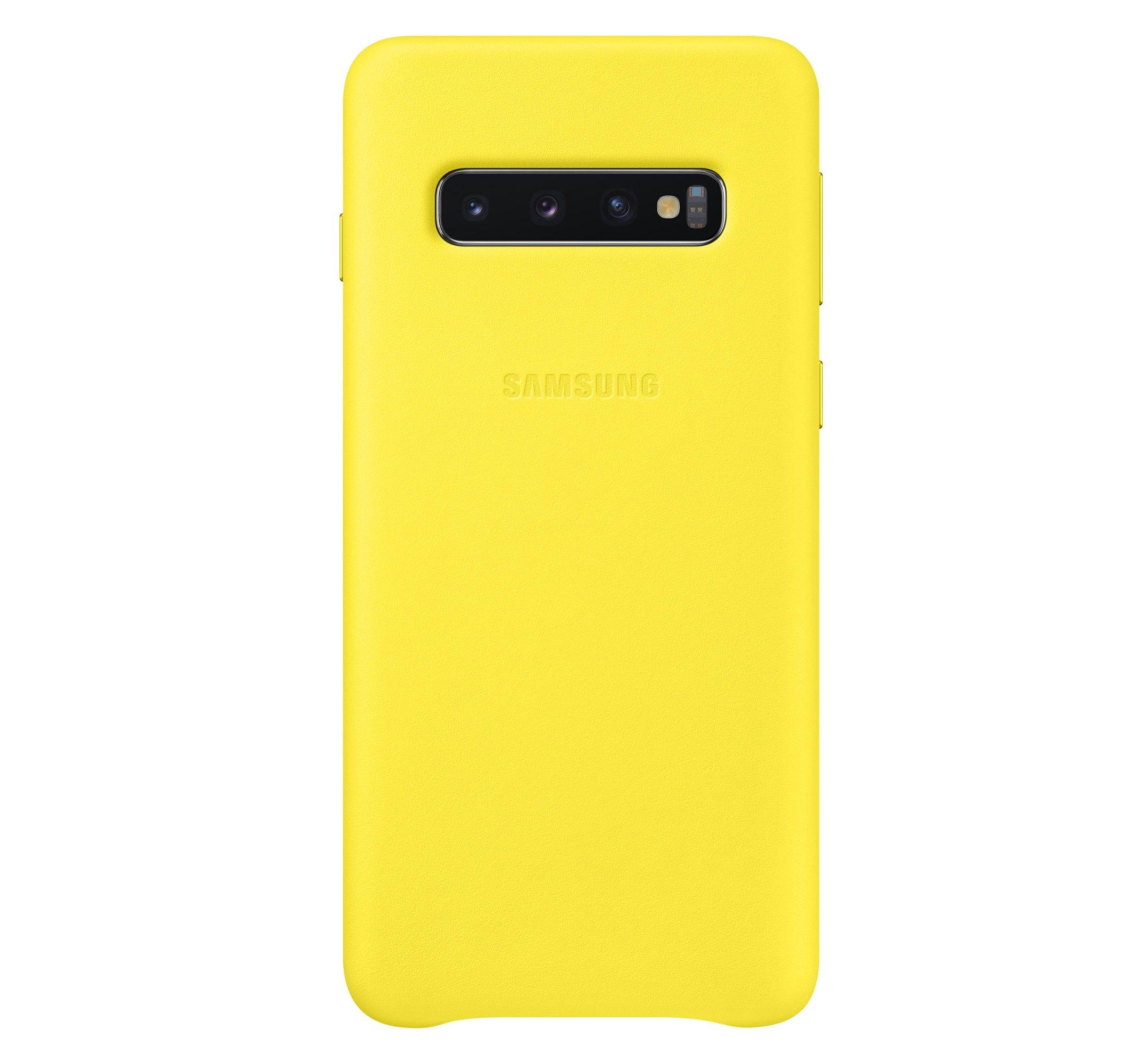 Etui Samsung Leather Cover do Galaxy S10 (żółty)