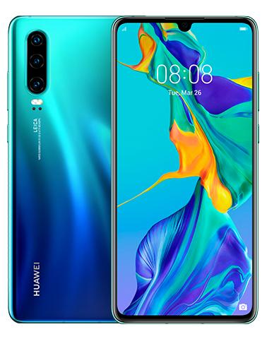 Smartfon Huawei P30 (aurora niebieski)