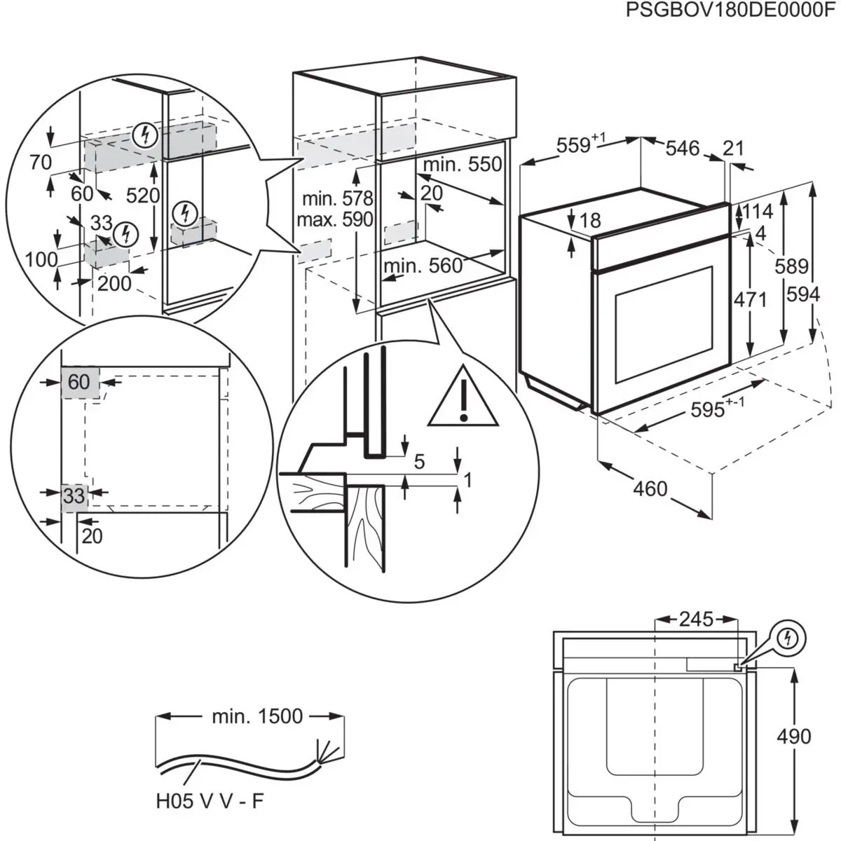 Piekarnik elektryczny parowy Electrolux 900 SteamPro EOA9S31CX Termoobieg Termosonda Zdalne sterowanie Czarno-stalowy