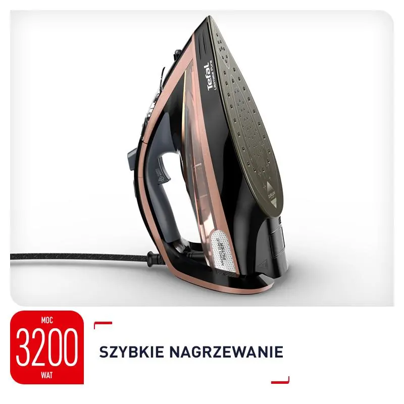 Żelazko Tefal Ultimate Pure FV9845 Durilium AirGlide Autoclean 260g/min