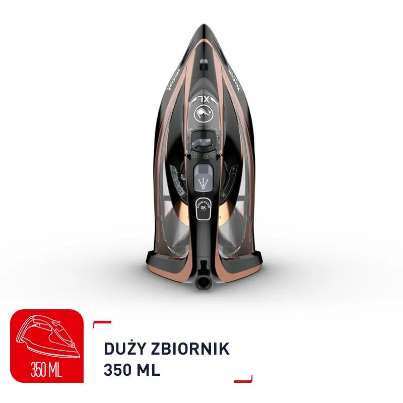 Żelazko Tefal Ultimate Pure FV9845 Durilium AirGlide Autoclean 260g/min