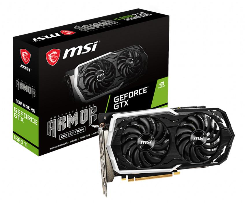 MSI GeForce GTX 1660 Ti ARMOR OC 6GB GDDR6 192bit