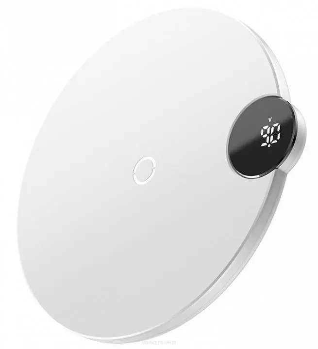 Ładowarka indukcyjna Baseus WXSX-01 Ładowarka indukcyjna Qi 10W Digital LED + kabel Lightning 1.2m Biały