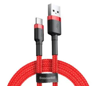 Kabel Baseus Cafule USB-C 0,5m Czerwony