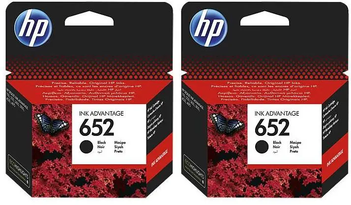 Tusz HP F6V25AE nr 652 2-pak Czarny 12 ml