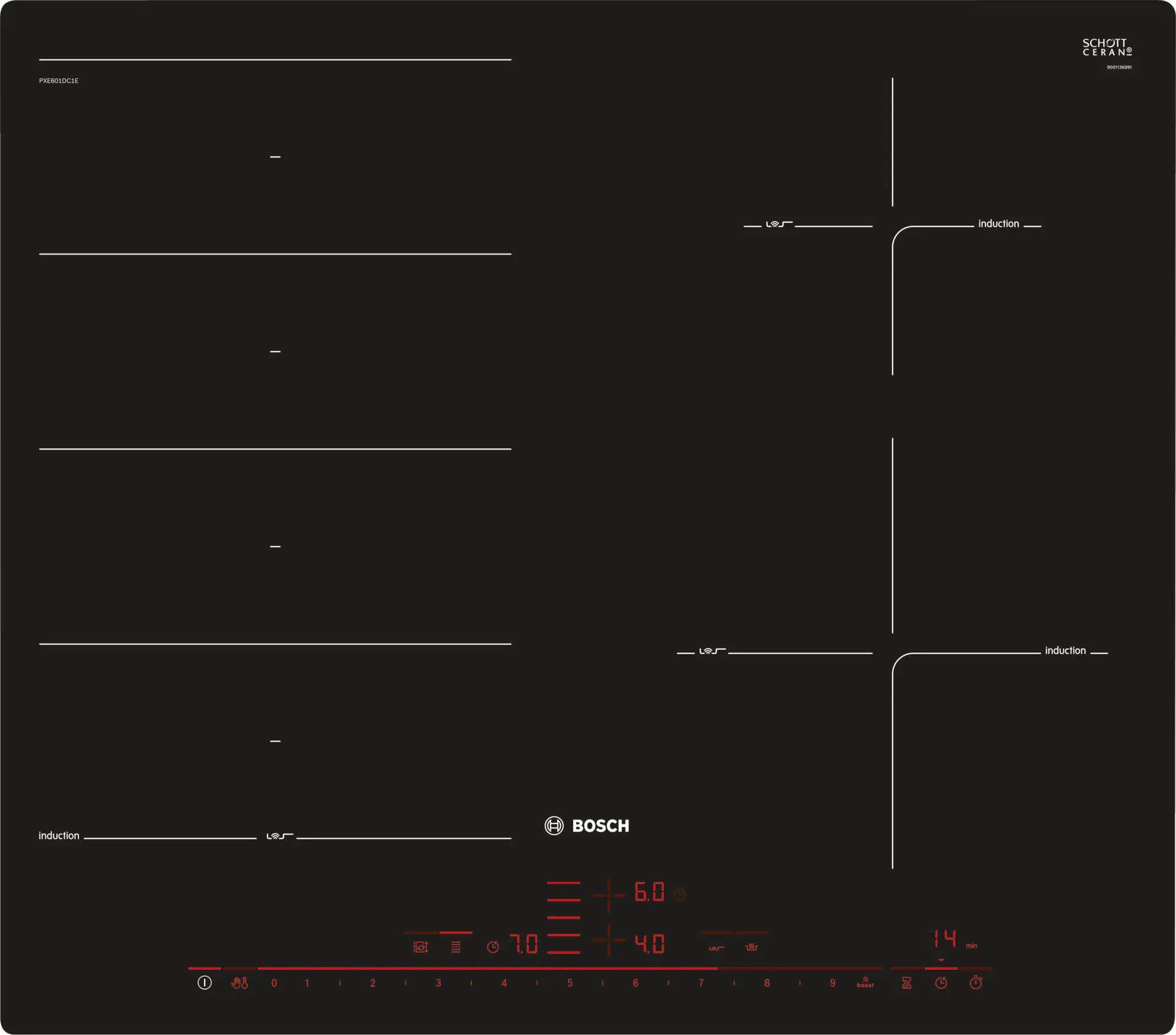 Płyta indukcyjna Bosch Serie 8 PXE601DC1E 57,2cm