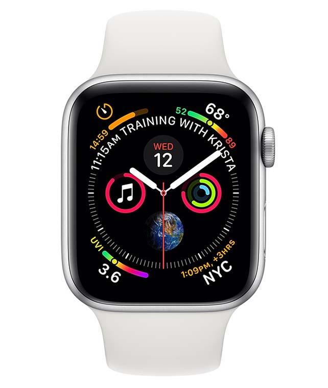 Apple Watch Series 4 40 mm GPS + Cellular Sport (biały)