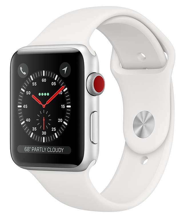 Smartwatch Apple Watch Series 3 42 mm GPS + Cellular Sport (biały)