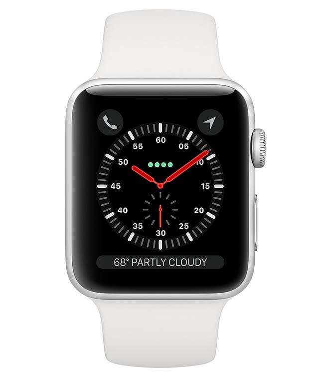 Smartwatch Apple Watch Series 3 42 mm GPS + Cellular Sport (biały)