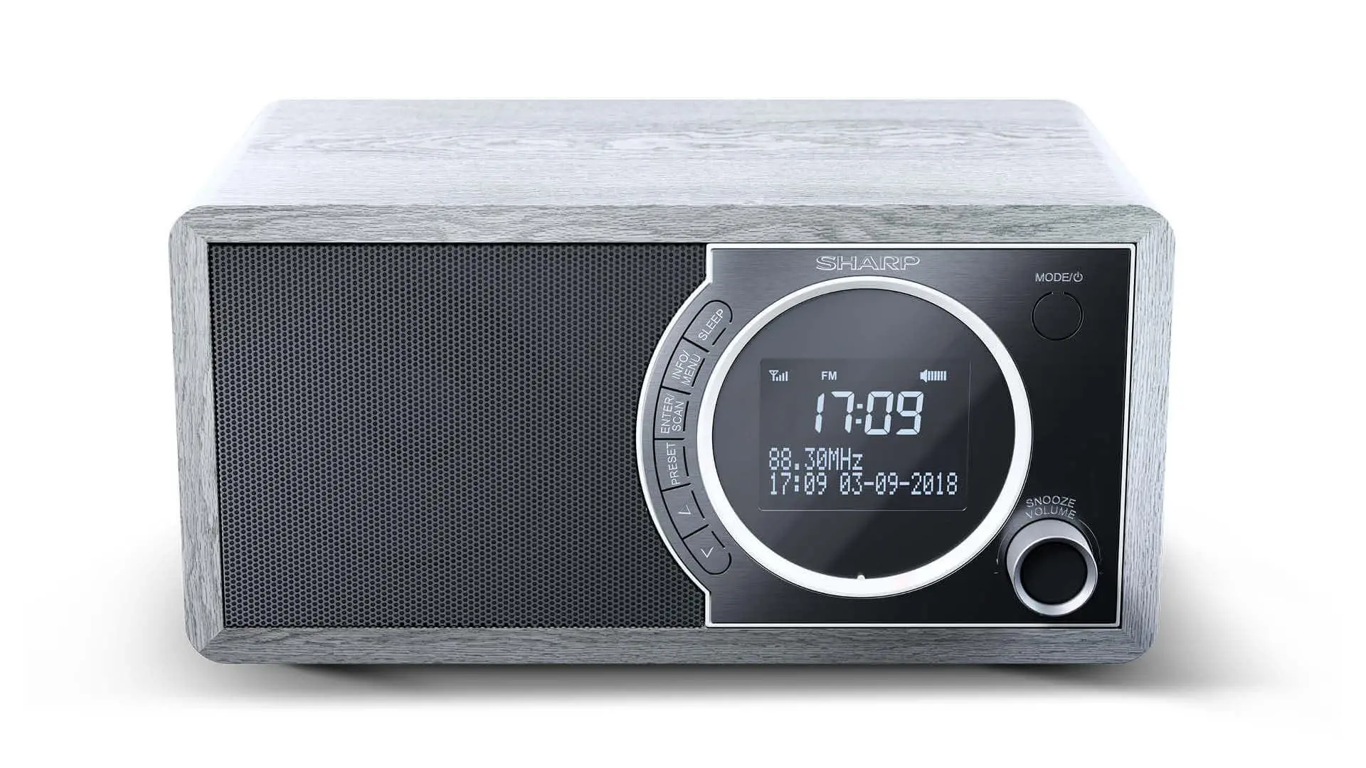 Radioodbiornik Sharp DR-450 Radio FM DAB+ Bluetooth Szary
