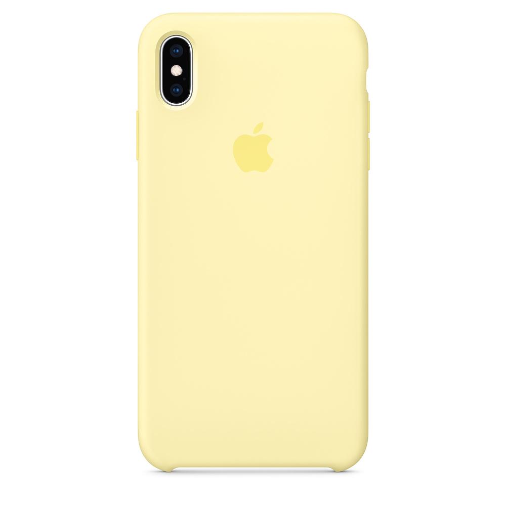Apple Silicone Case iPhone Xs Max MUJR2ZM/A (łagodny żółty)