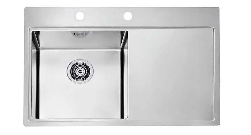 Zlewozmywak Alveus Pure 40 1103610 Komora z lewej strony Stalowy Satyna