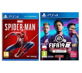 Marvel’s Spider-Man + FIFA 19 Gra na PS4 (Kompatybilna z PS5)