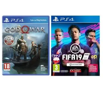 God of War + FIFA 19 Gra na PS4 (Kompatybilna z PS5)