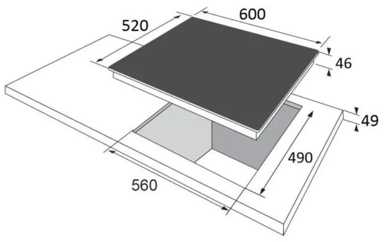 Płyta gazowa Amica PG6711SRB Q-TYPE 60cm
