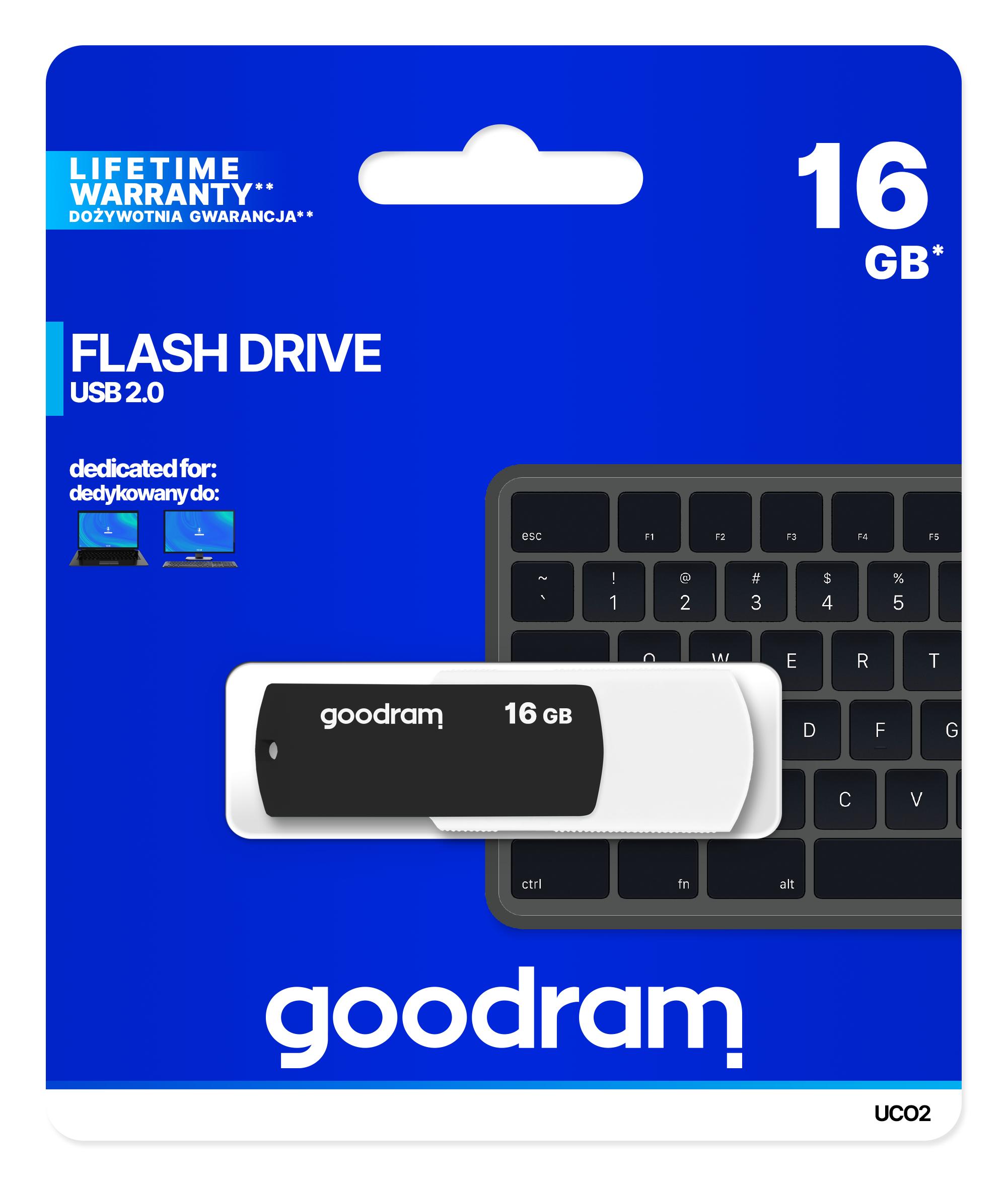 PenDrive GoodRam UCO2 Mix 16GB USB 2.0  Czarny