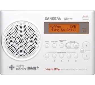 Radioodbiornik Sangean TRAVELLER 690 DPR-69 Radio FM DAB+ Biały