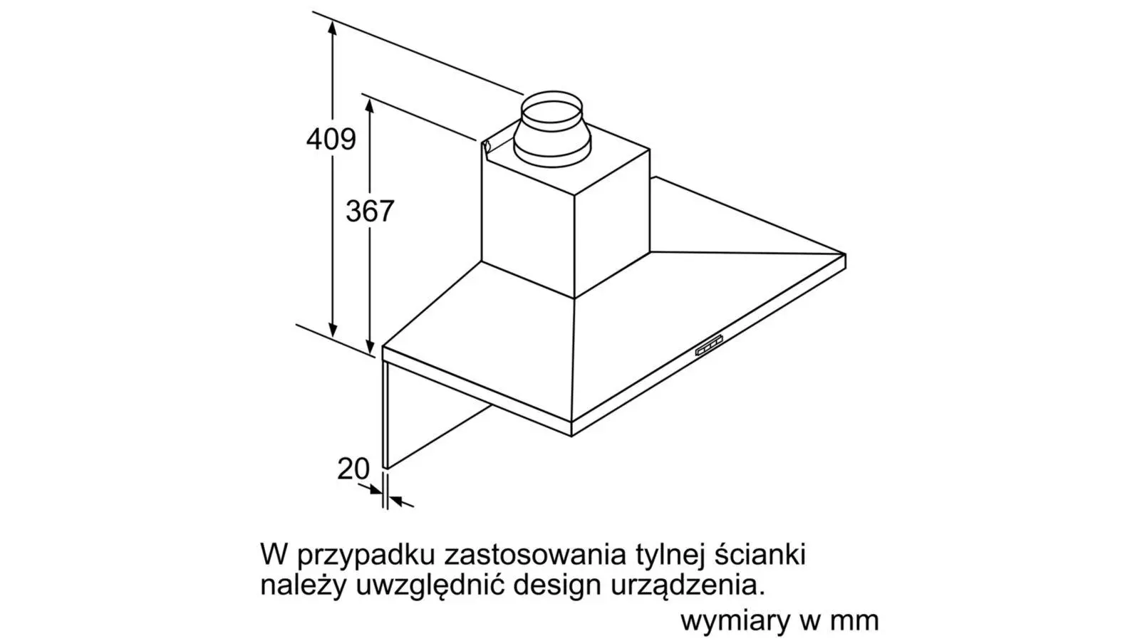 Okap Bosch DWQ66DM50 Srebrny