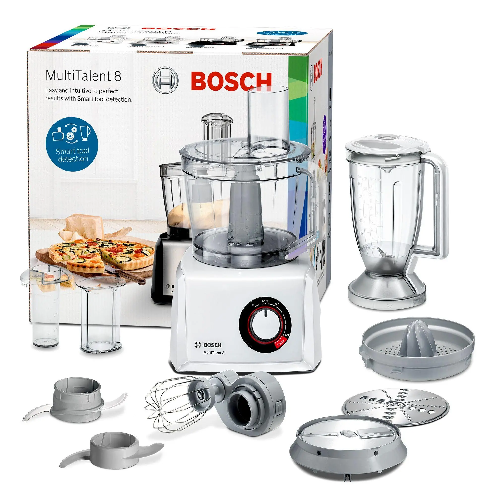 Robot kuchenny Bosch MultiTalent 8 MC812W620 1100W Blender kielichowy Wyciskarka do cytrusów