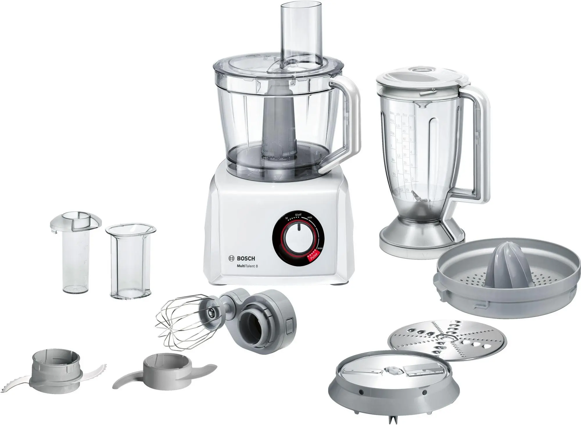 Robot kuchenny Bosch MultiTalent 8 MC812W620 1100W Blender kielichowy Wyciskarka do cytrusów