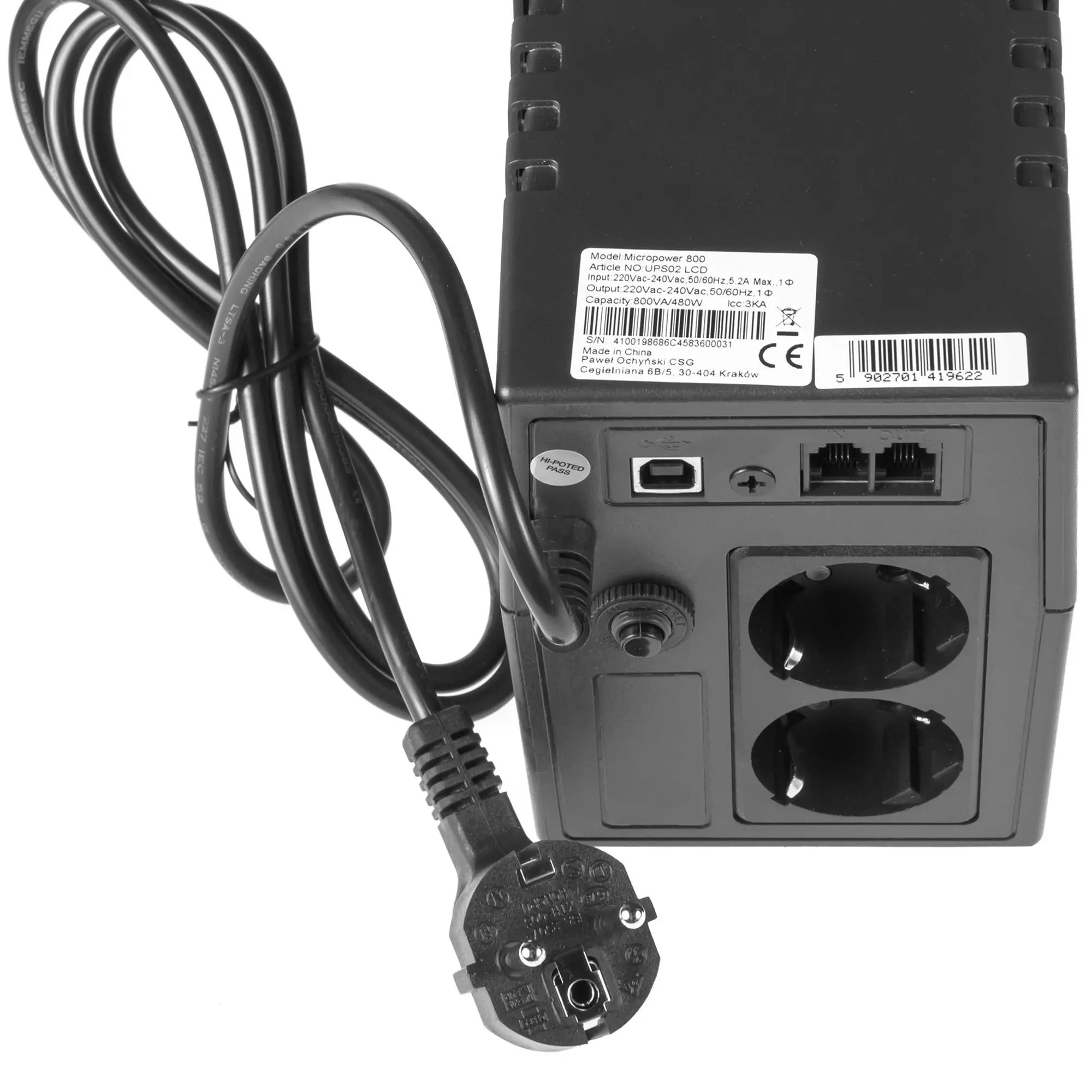 UPS Green Cell UPS02 800VA 480W