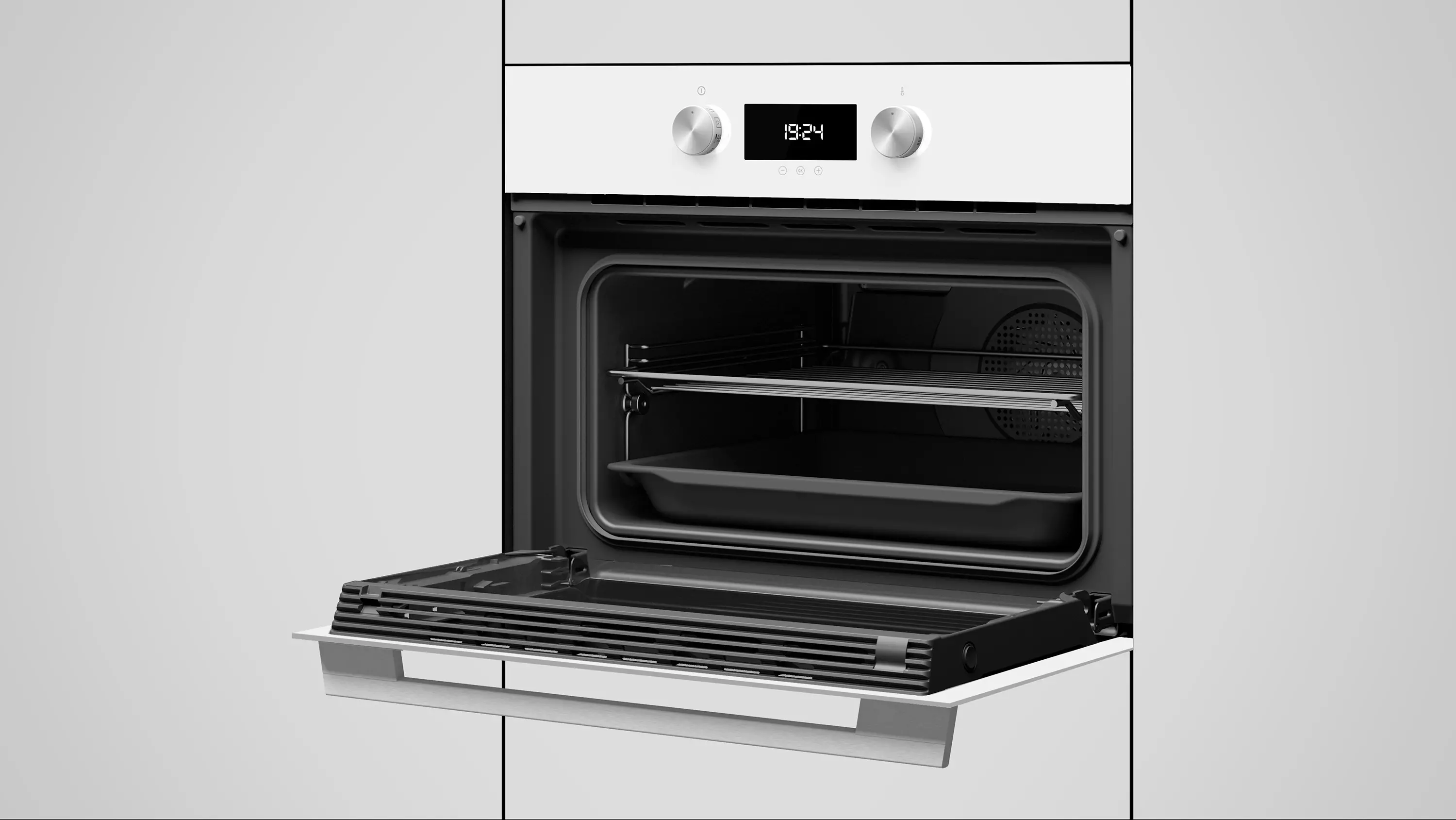 Piekarnik elektryczny Teka Maestro HLC 8400 WH Termoobieg Białe szkło