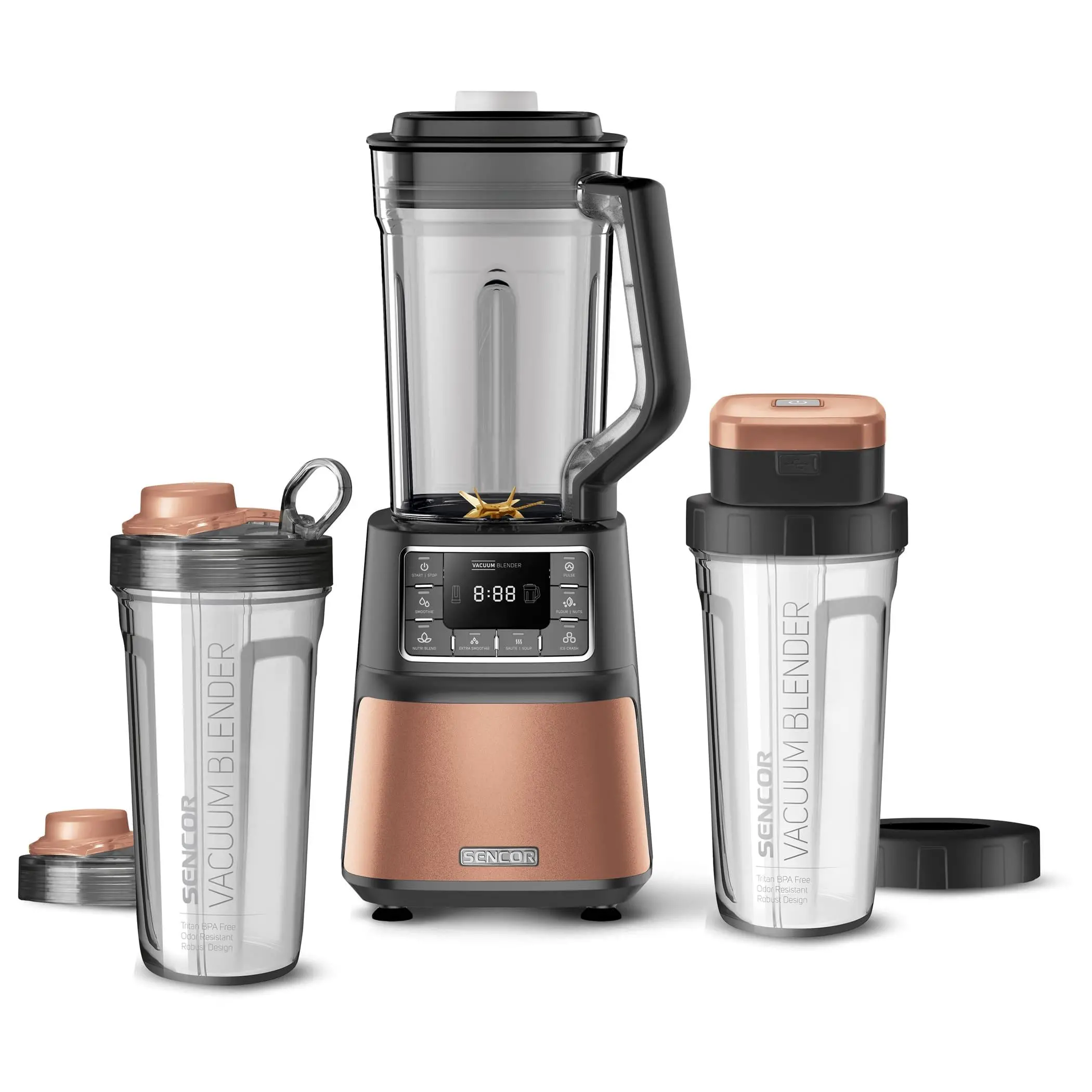 Blender kielichowy Sencor SBU 7876GD 1,5l 2 butelki Jednostka wytwarzająca próżnię