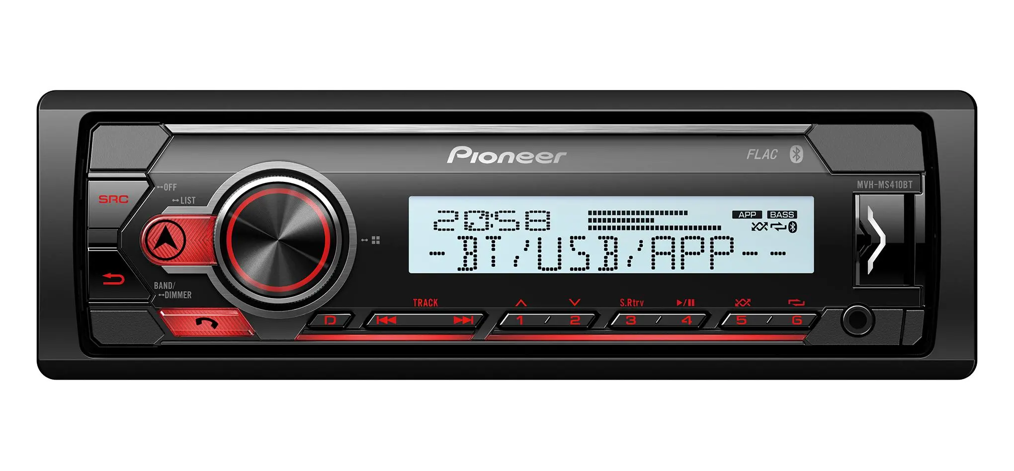 Radioodtwarzacz samochodowy Pioneer MVH-MS510BT z USB 4x50W Bluetooth