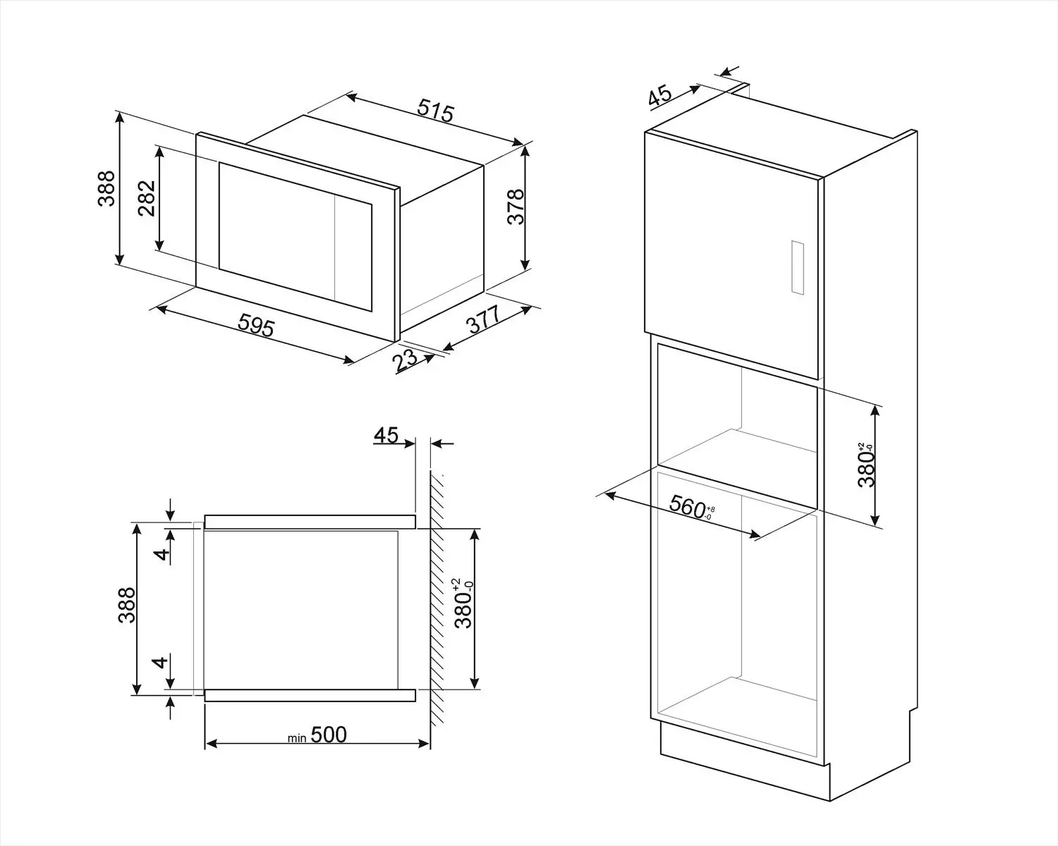 Kuchenka mikrofalowa Smeg Selezione FMI425X Grill