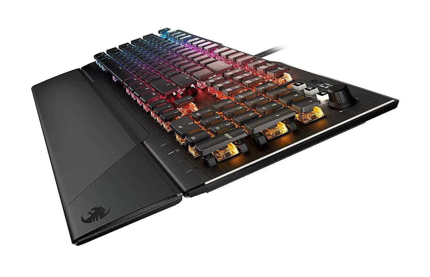 Klawiatura mechaniczna Roccat Vulcan 121 AIMO Titan Linear Switch Czarny