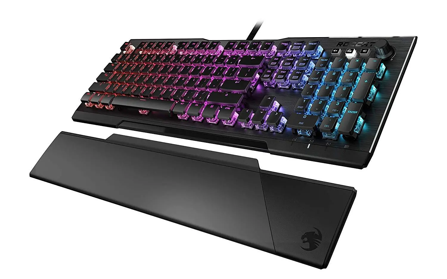 Klawiatura mechaniczna Roccat Vulcan 121 AIMO Titan Linear Switch Czarny